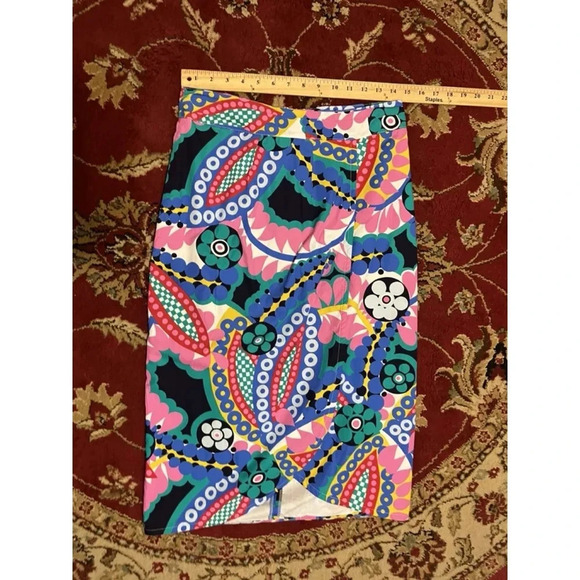 J. Crew Tie-back tulip skirt in colorful Ratti kaleidoscope floral Size 8 - Picture 4 of 8